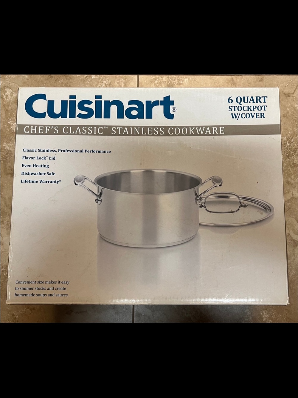 Cuisinart Stainless Steel 6-Quart Stockpot with Lid - Silver